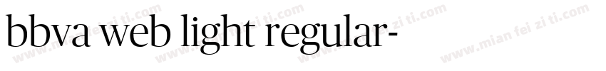 bbva web light regular字体转换